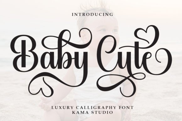 Baby Cute: A Modern Calligraphy Font for Elegant Design