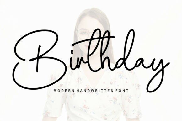 Birthday: A Sweet Handwritten Font for Joyful Designs
