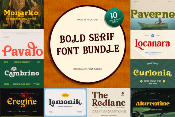 Bold Serif Bundle: Command Attention with Character