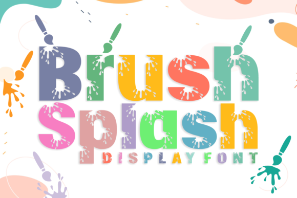 Brush Splash: The Playful Display Font for Creative Projects