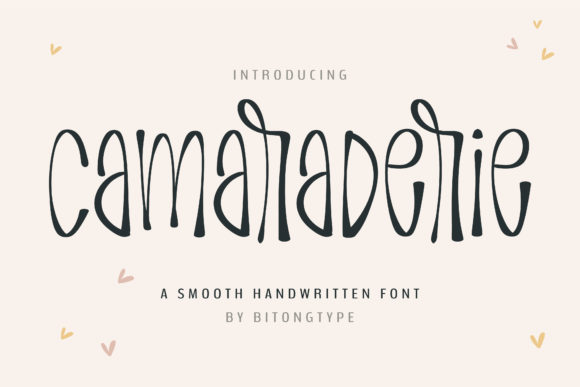 Camaraderie: A Handwritten Font with a Welcoming Vibe