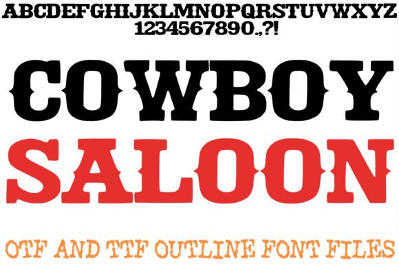 Cowboy Saloon Font: Capture the Spirit of the Frontier