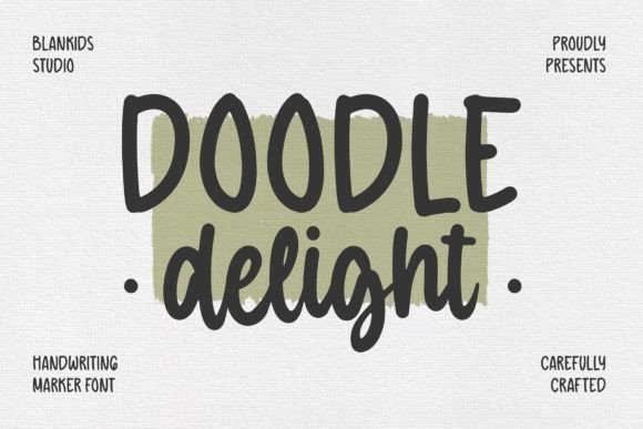 Doodle Delight: A Rounded Marker Script Font for Artisanal Projects