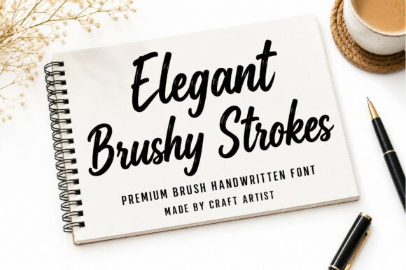 Elegant Brushy Strokes: The Modern Handwritten Font for Striking Designs