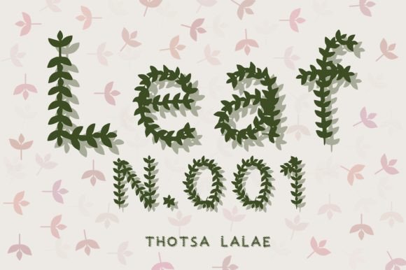 Leaf N.001: A Modern, Nature-Inspired Typeface