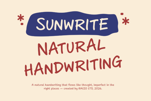 Sunwrite: The Handwritten Font for Authentic Design