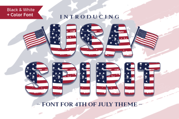 Usa Spirit: A Bold Typeface for Patriotic Projects