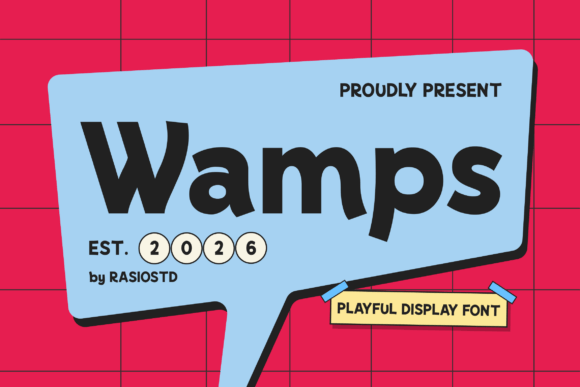 Wamps: The Energetic Display Font for Joyful Branding