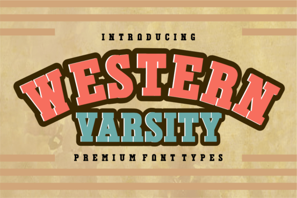 Western Varsity: The Rugged Display Font for Bold Branding