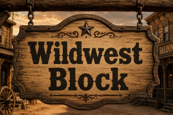Wildwest Block: The Bold Display Typeface for Rugged Designs