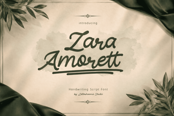 Zara Amorett: Your Handwritten Font for Authentic Design